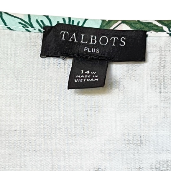 Talbots Voile Fit & Flare Dress Pretty Primrose  Size 14W - Picture 11 of 12